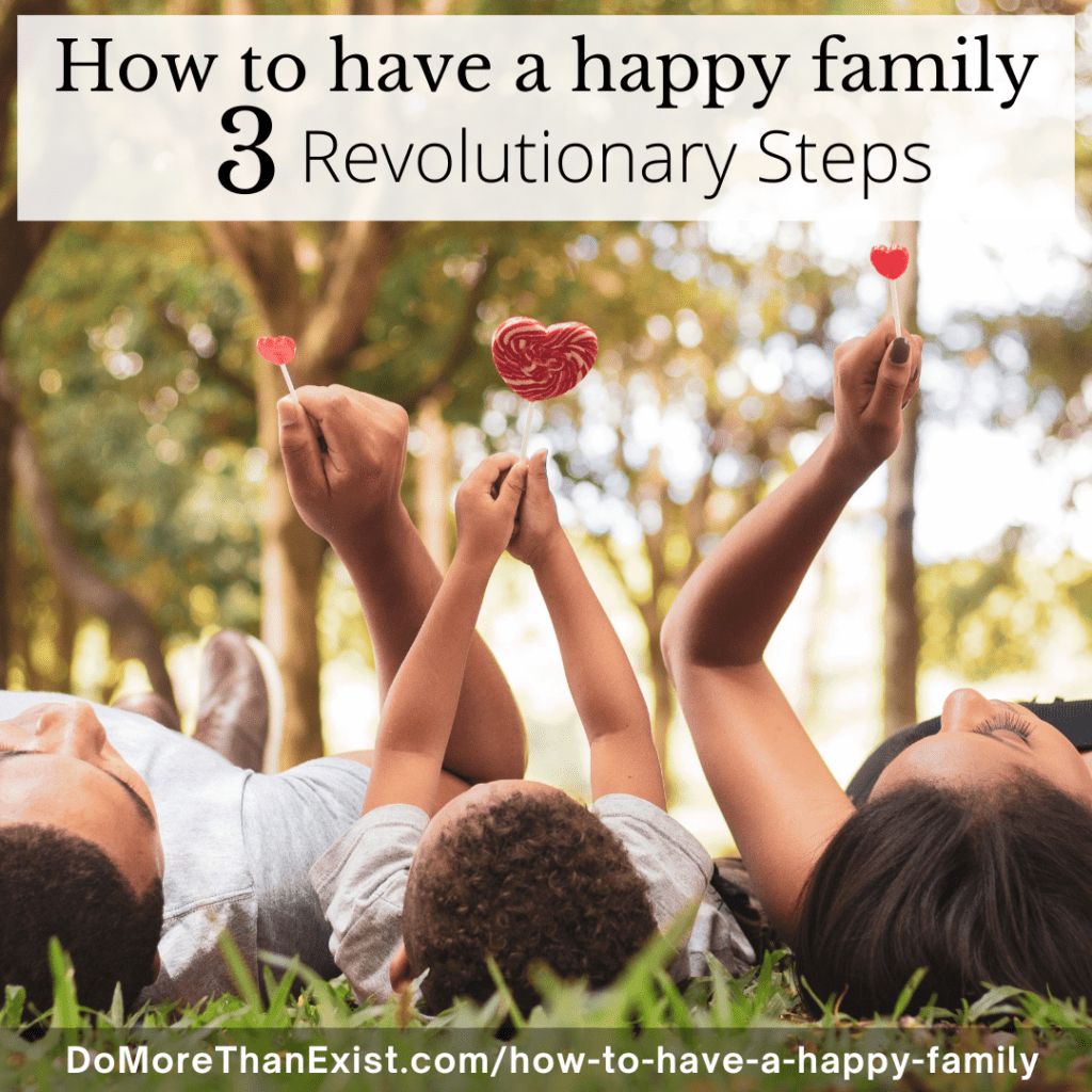 How to have a happy family kids laying on grass